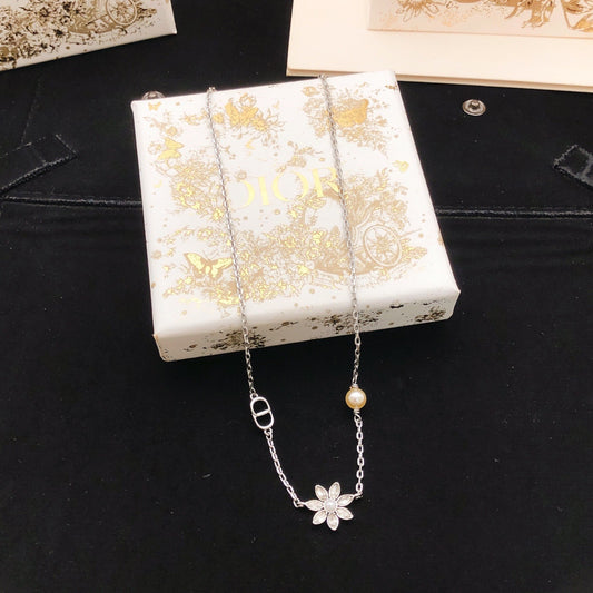 Dior Brass Sunburst Necklace