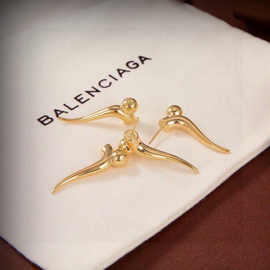 Balenciaga Brass Earrings