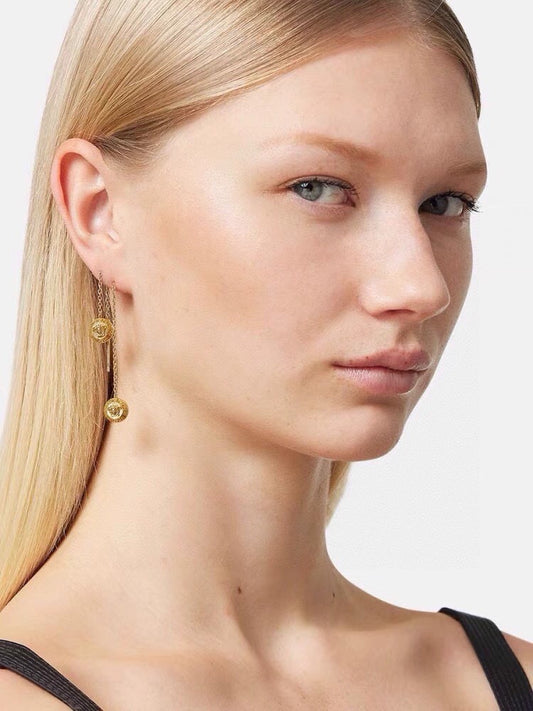 Versace Gold Medusa Earrings