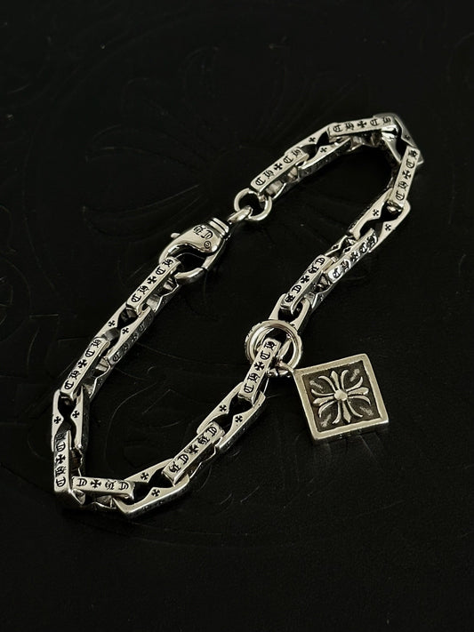 Chrome Hearts Sterling Silver Cross Bracelet