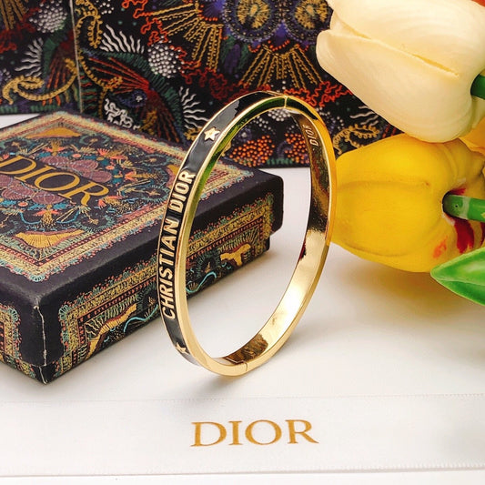 Dior Black Brass Bracelet