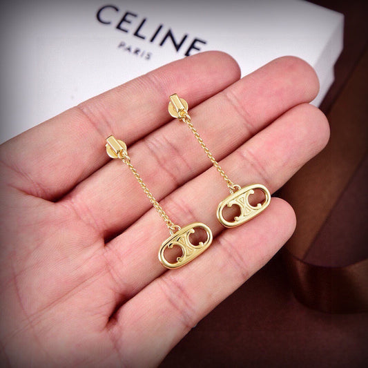 Celine Brass Earrings