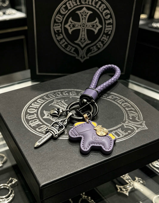Chrome Hearts Vintage-Finish Keychain
