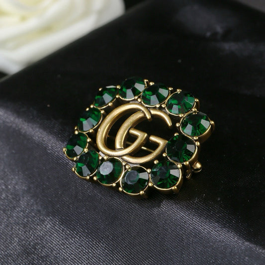 Gucci Logo Brooch
