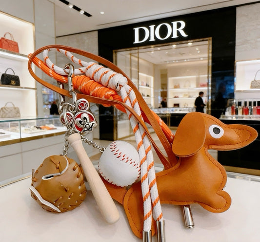 Dior Vintage-Finish Keychain