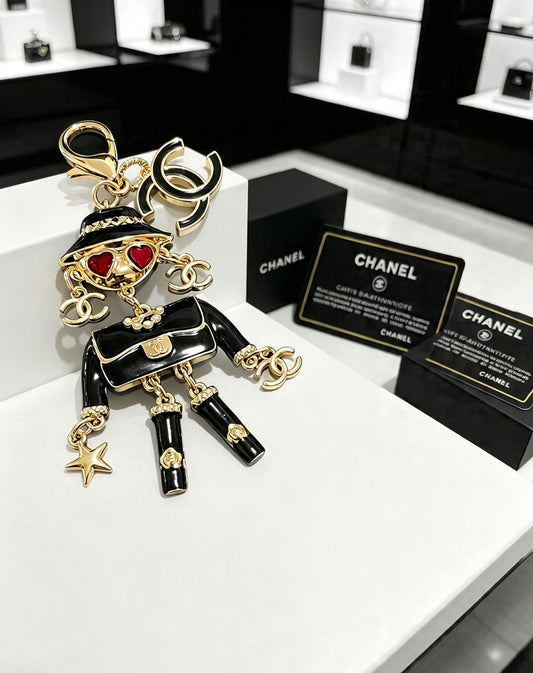 Chanel Vintage-Finish Keychain