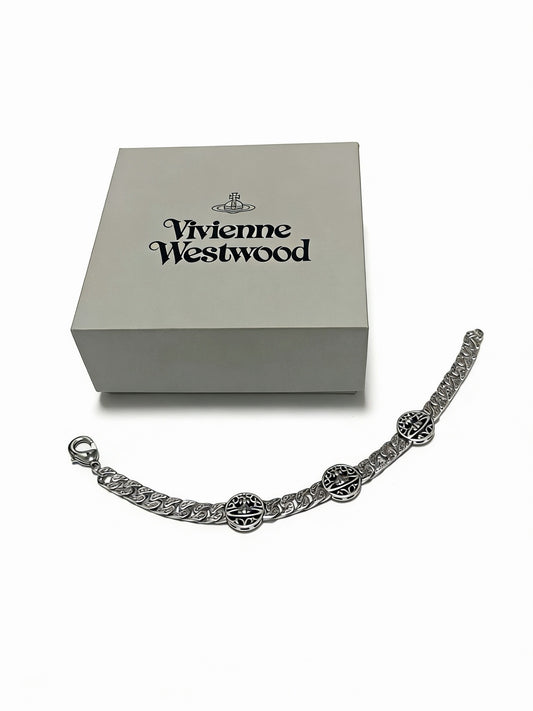 Vivienne Westwood Sterling Silver Vintage-Finish Bracelet