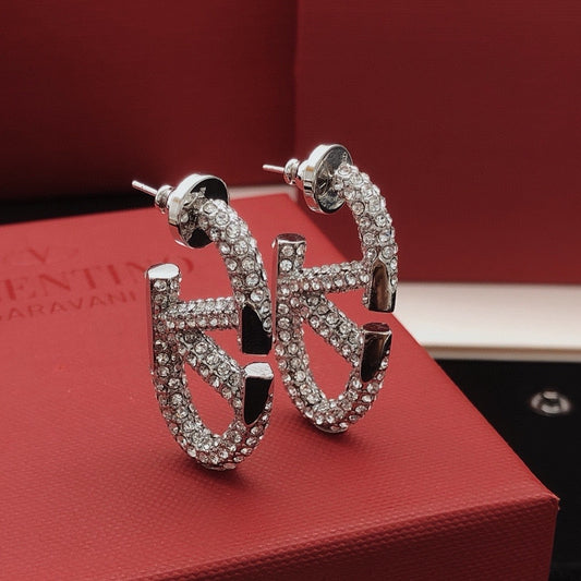 Valentino Silver Brass Earrings