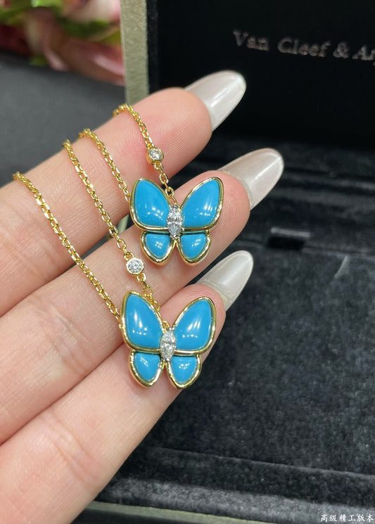 Van Cleef & Arpels Gold Butterfly Necklace