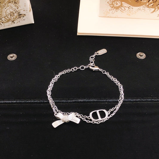 Dior Brass Bow Bracelet