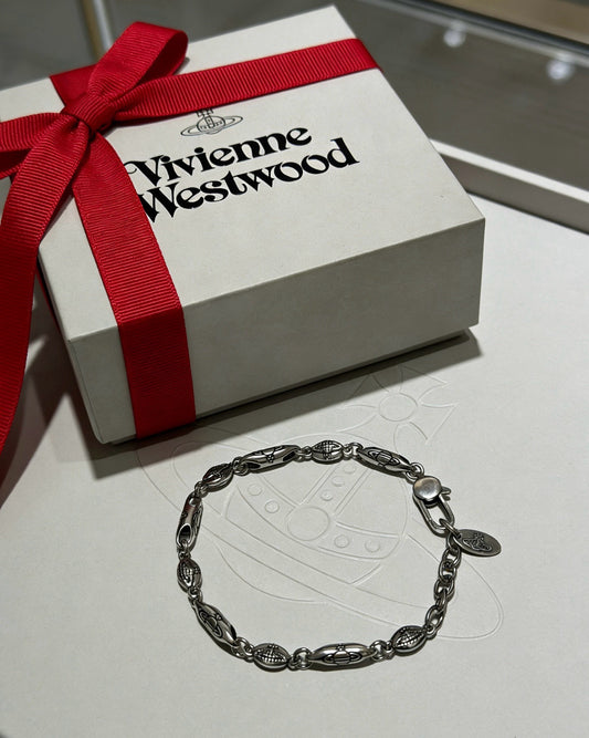 Vivienne Westwood Sterling Silver Vintage-Finish Bracelet