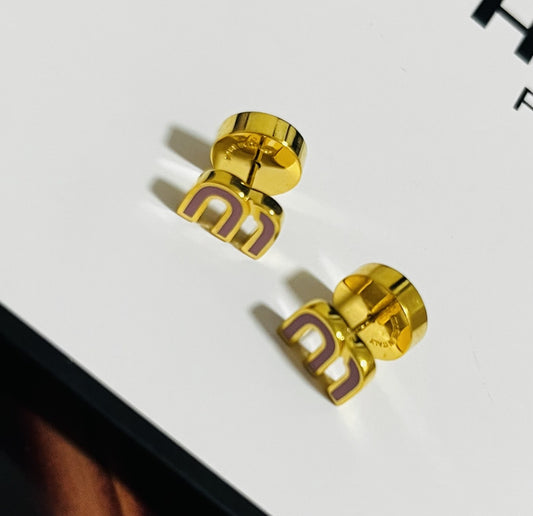 Miu Miu Brass Earrings