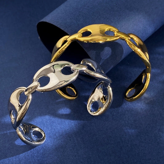 Hermes Gold Brass Bracelet