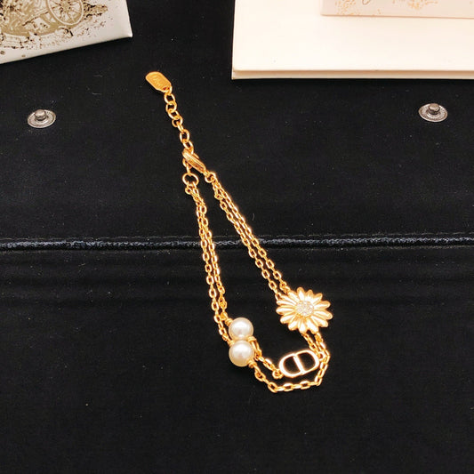 Dior Brass Sunburst Bracelet