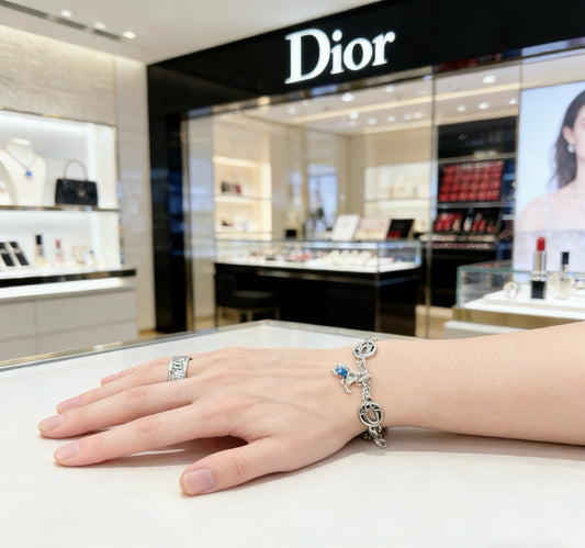 Dior Sterling Silver Chain Bracelet
