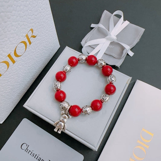 Dior Sterling Silver Vintage-Finish Bracelet