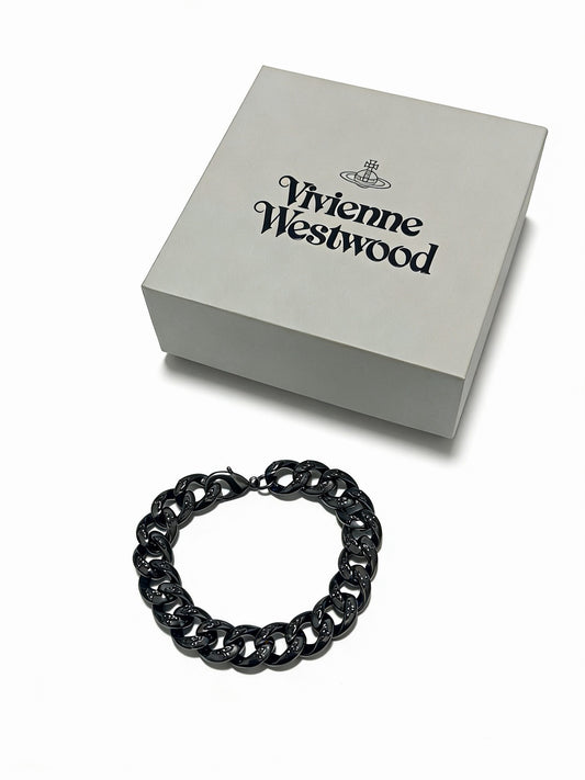 Vivienne Westwood Sterling Silver Vintage-Finish Bracelet