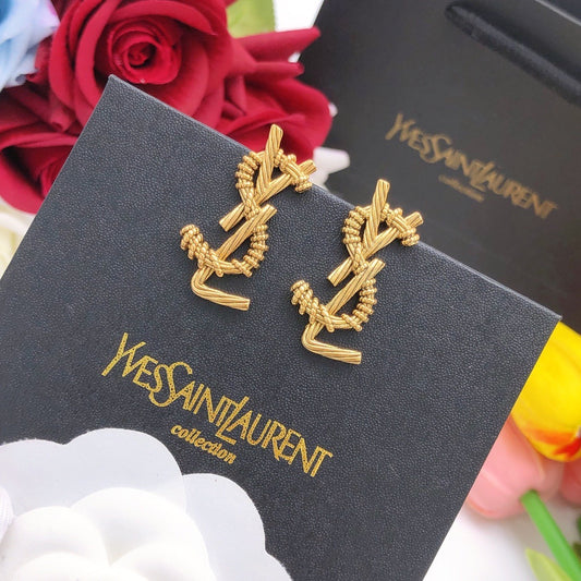 Saint Laurent Silver Earrings