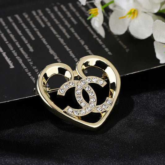 Chanel Heart Brooch