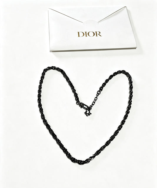 Dior Sterling Silver Chain Necklace