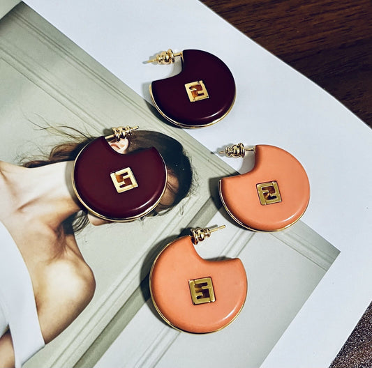Fendi Logo Earrings