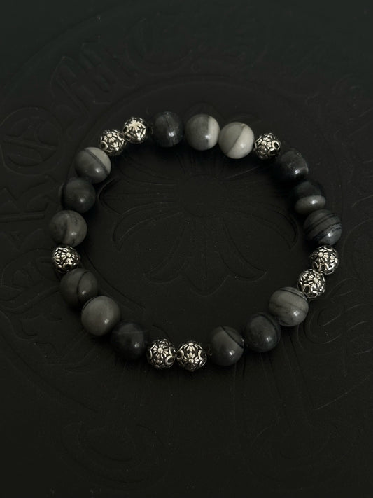 Chrome Hearts Sterling Silver Cross Bracelet