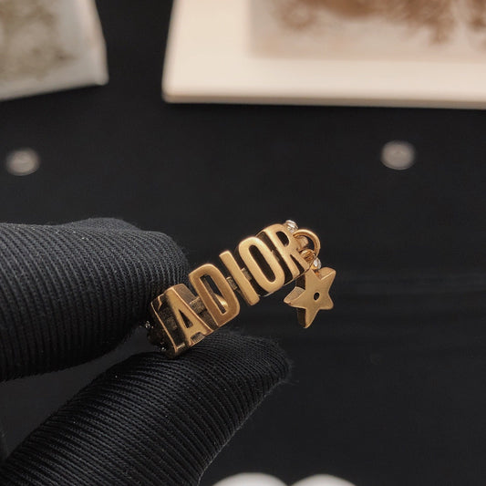 Dior Brass Star Ring