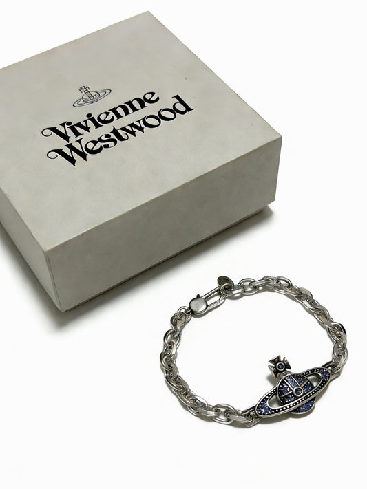 Vivienne Westwood Sterling Silver Vintage-Finish Bracelet