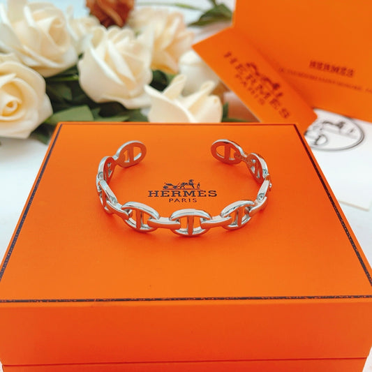 Hermes Silver Brass Bracelet