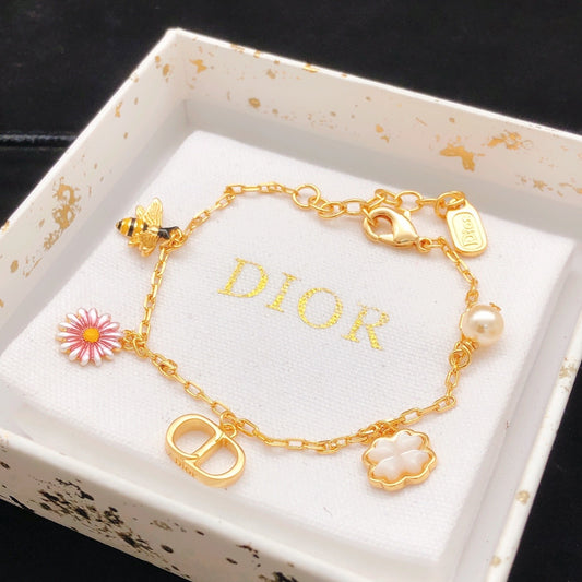 Dior Brass Clover Bracelet