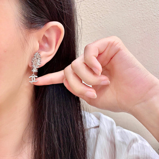Chanel Logo Earrings