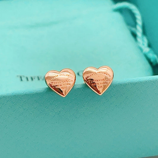 Tiffany & Co. Brass Heart Earrings