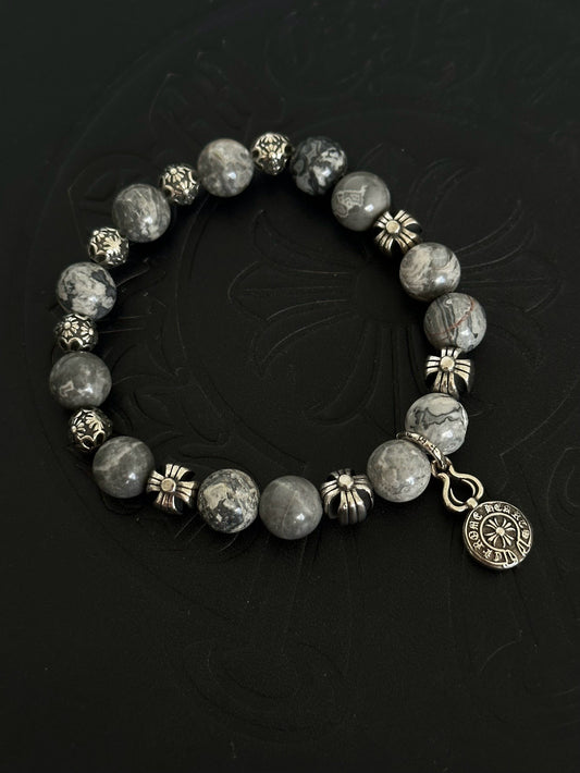 Chrome Hearts Sterling Silver Cross Bracelet