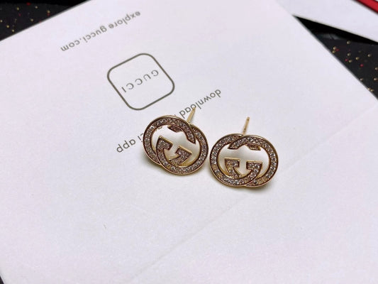 Gucci Brass & Sterling Silver Earrings