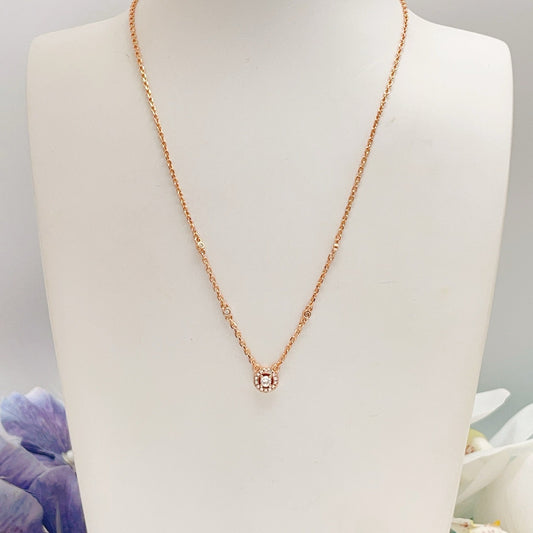 Messika Brass Pave Necklace