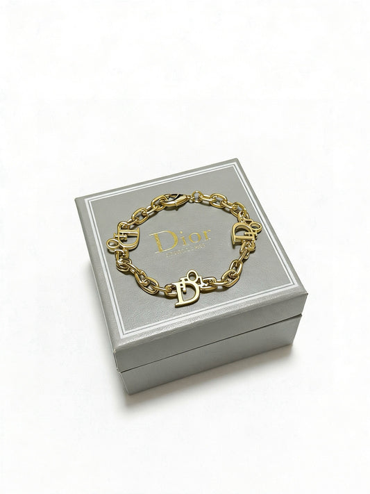 Dior Sterling Silver Chain Bracelet