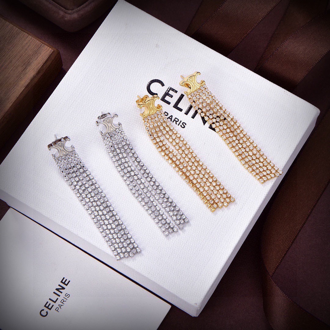 Celine Brass Earrings