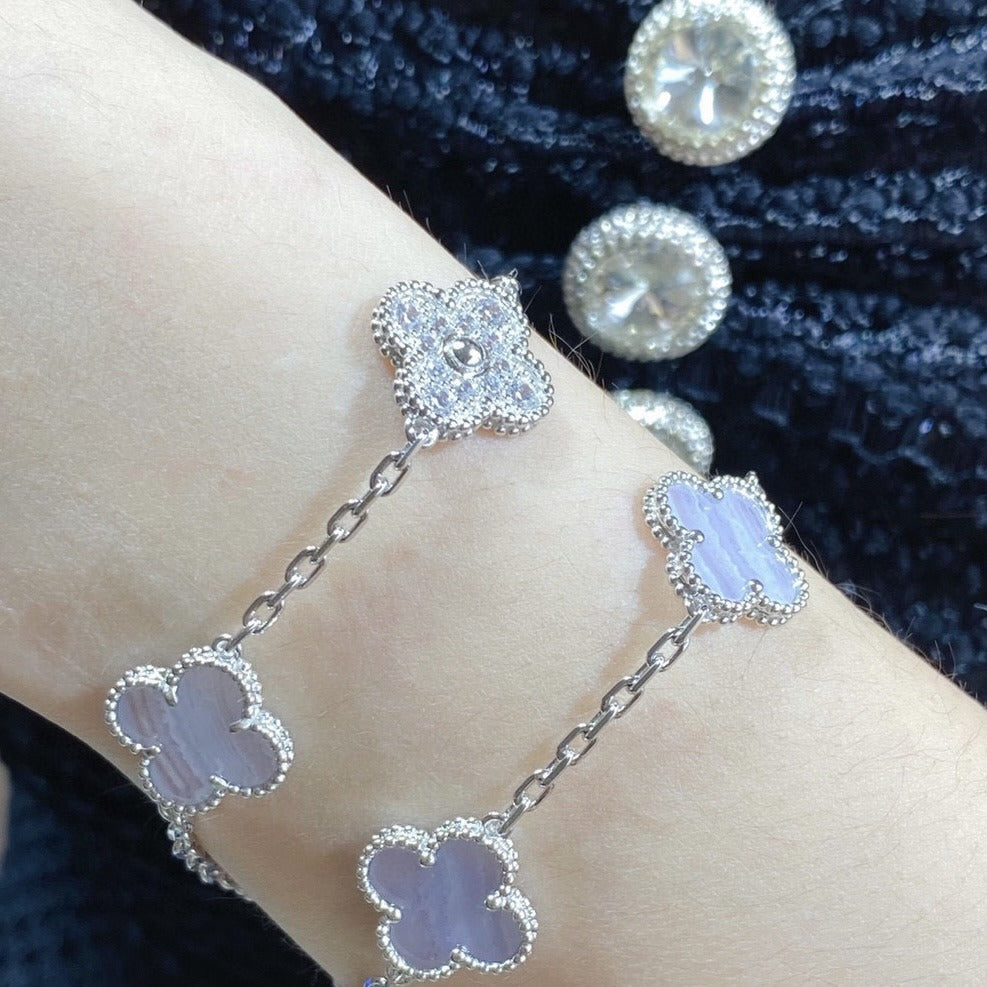 Van Cleef & Arpels White Clover Bracelet