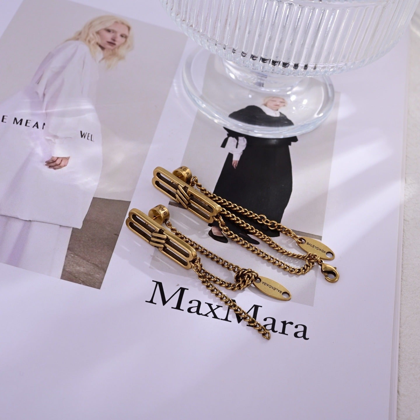 Balenciaga Brass Earrings