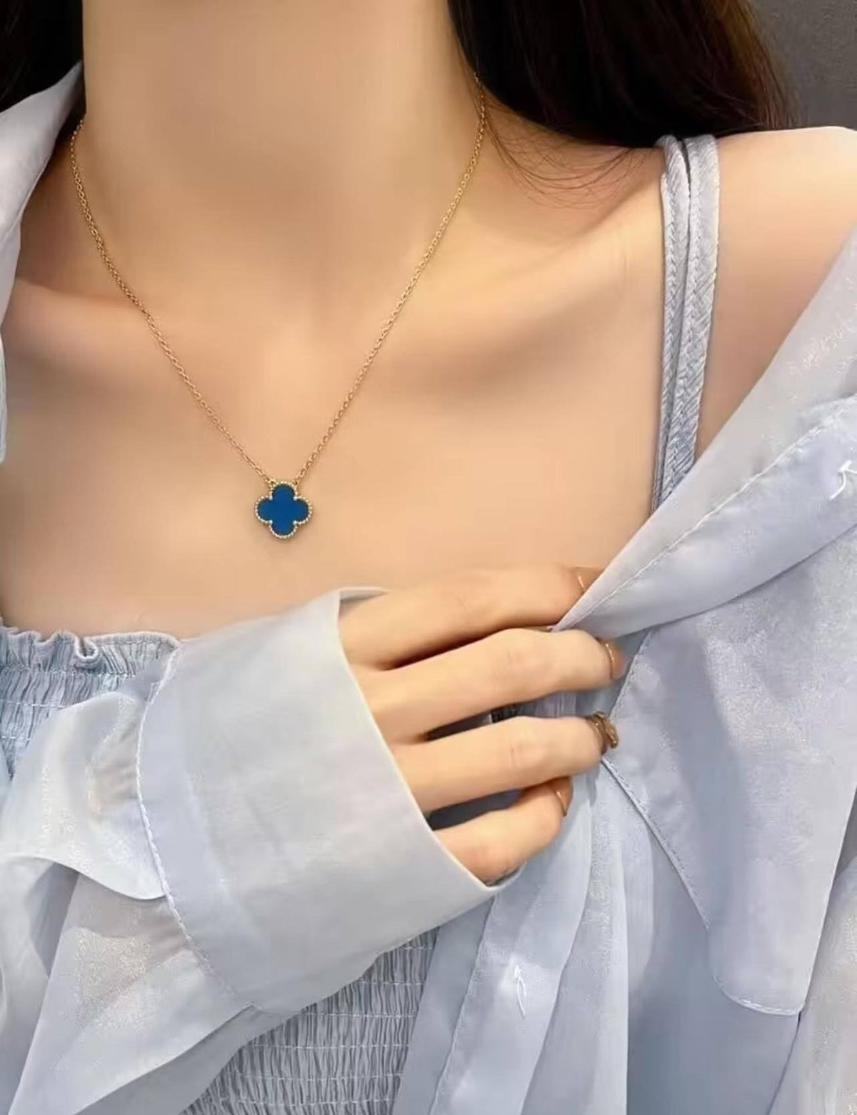 Van Cleef & Arpels Brass Clover Necklace