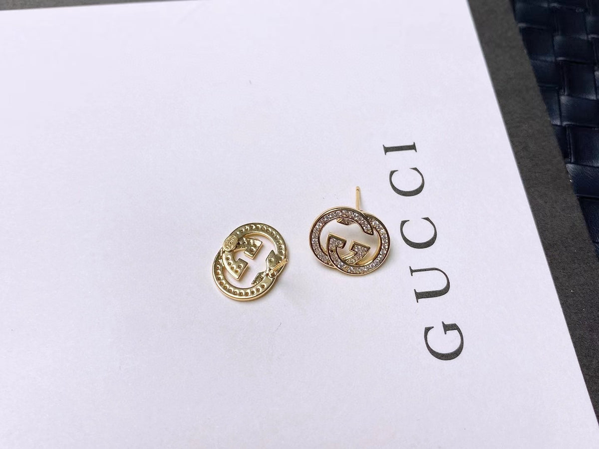 Gucci Brass & Sterling Silver Earrings