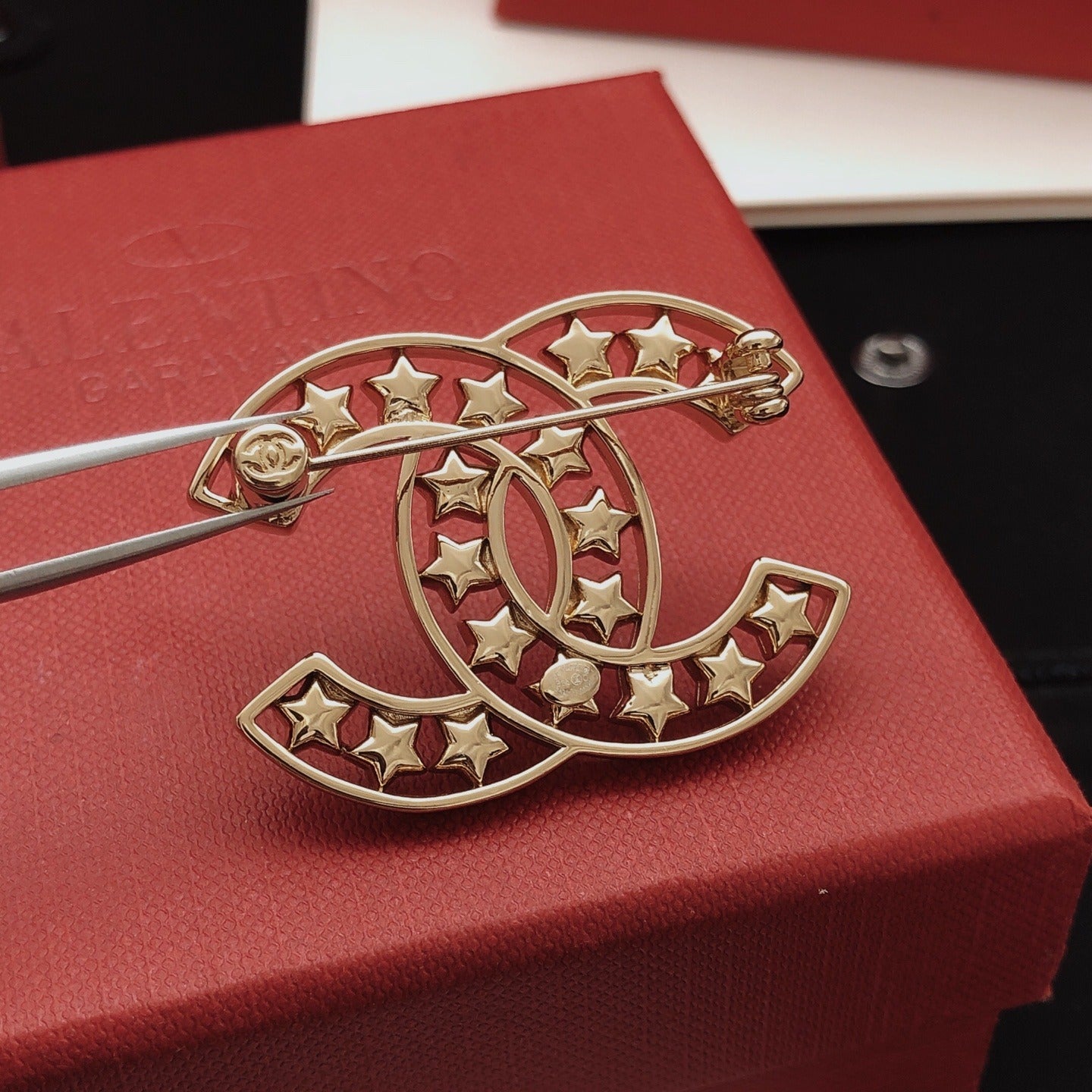 Chanel Brass Star Brooch