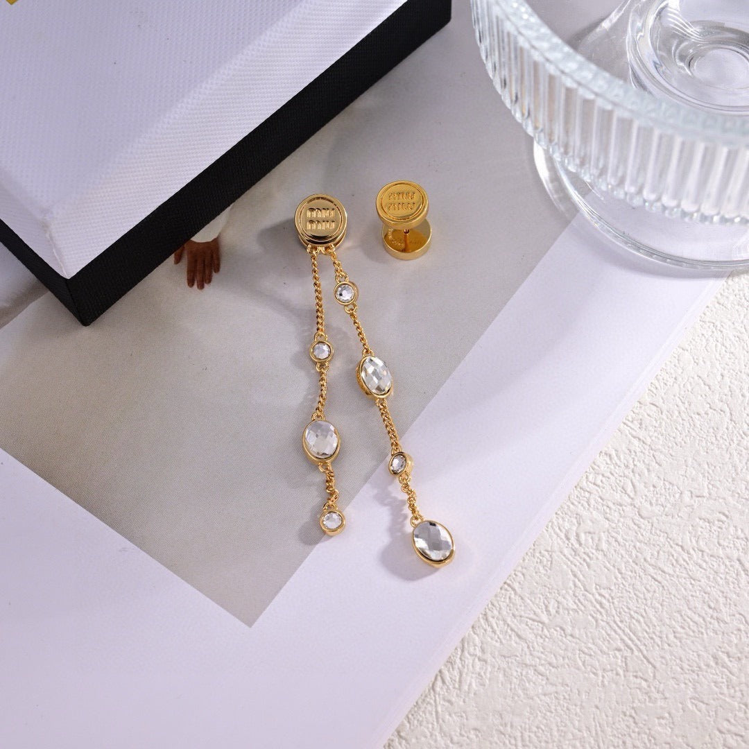Miu Miu Logo Earrings