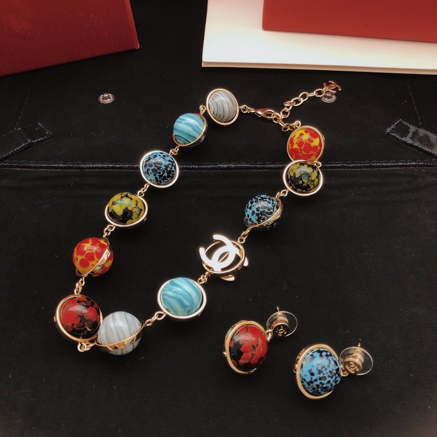 Chanel Brass Orb Necklace