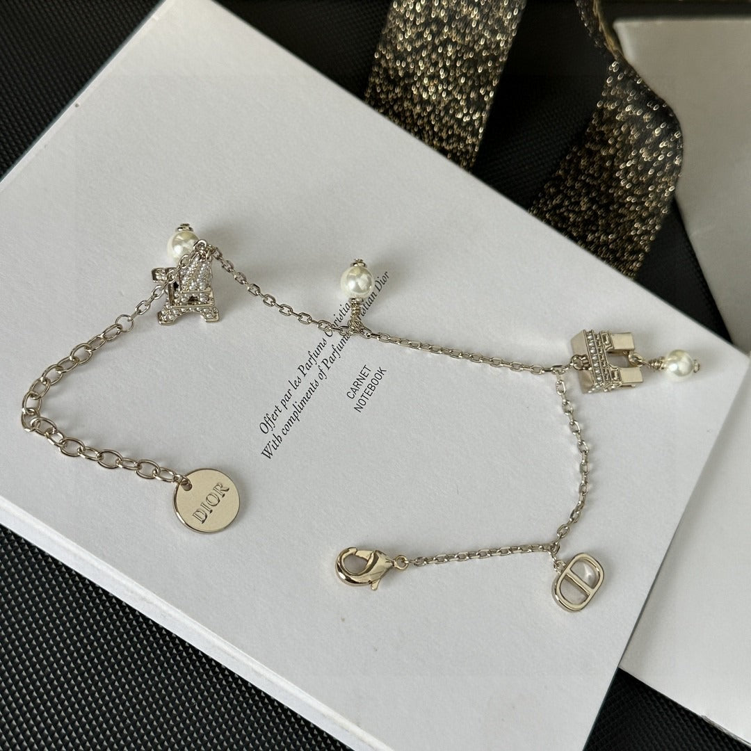 Dior Brass Pearl Bracelet