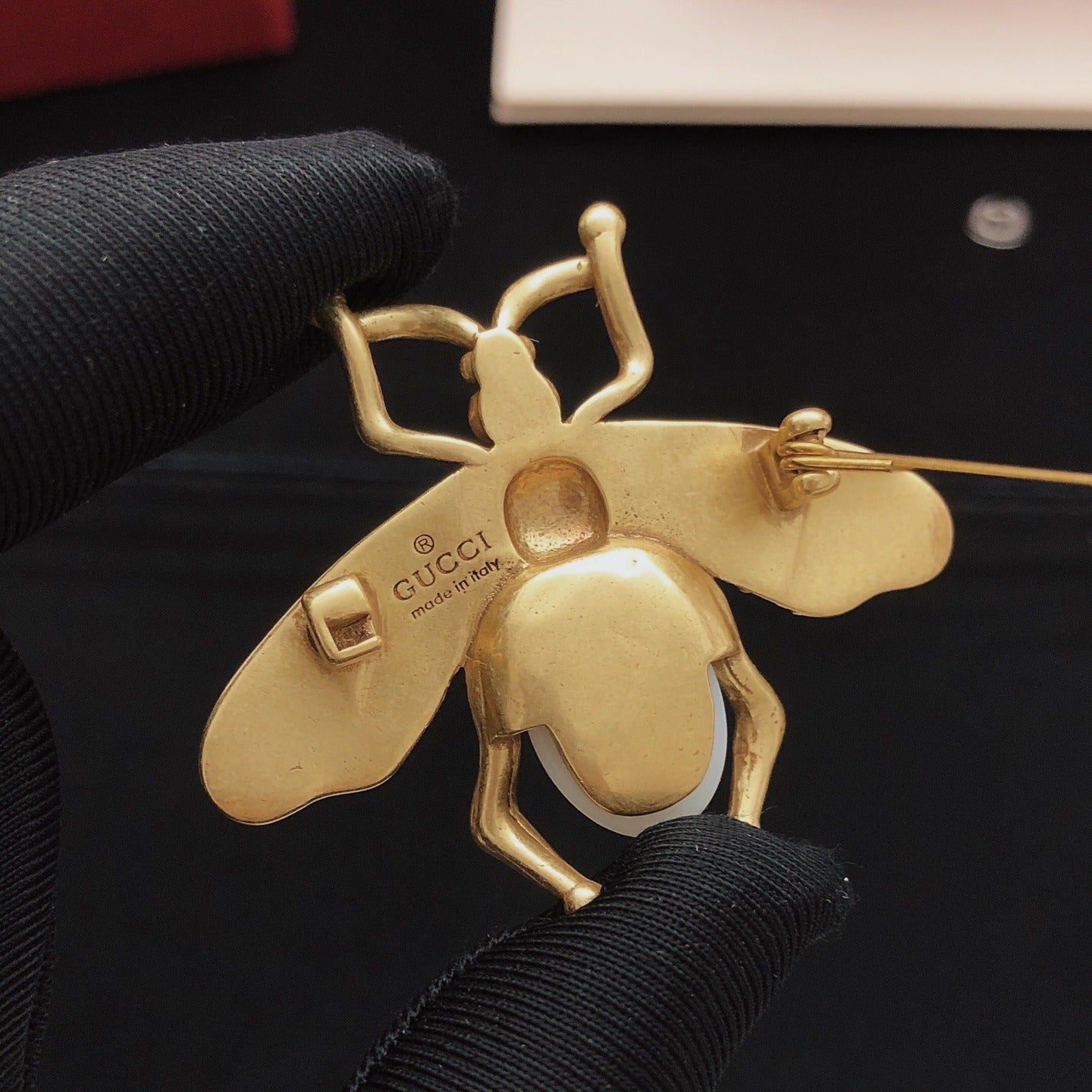 Gucci Brass Bee Brooch