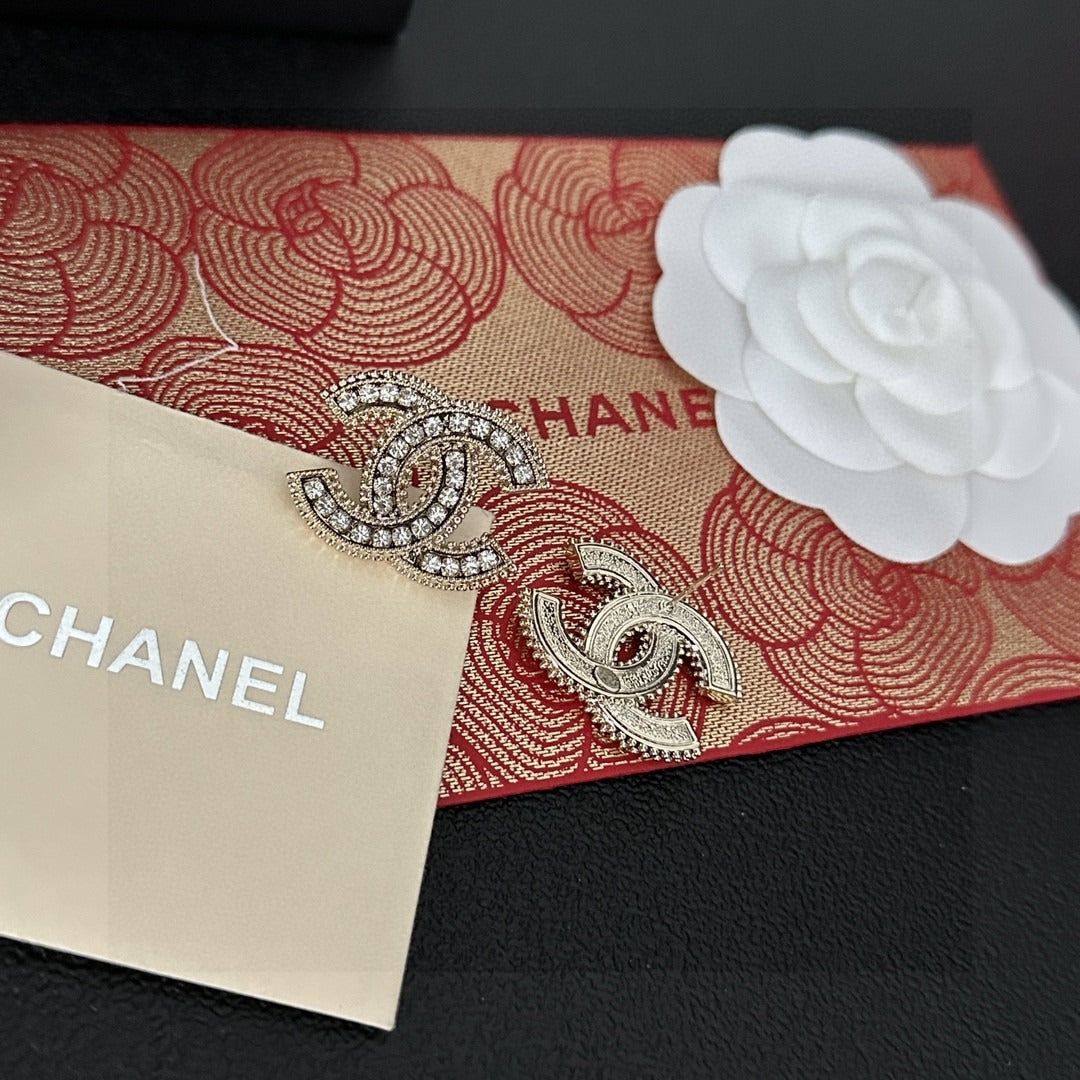 Chanel Logo Earrings