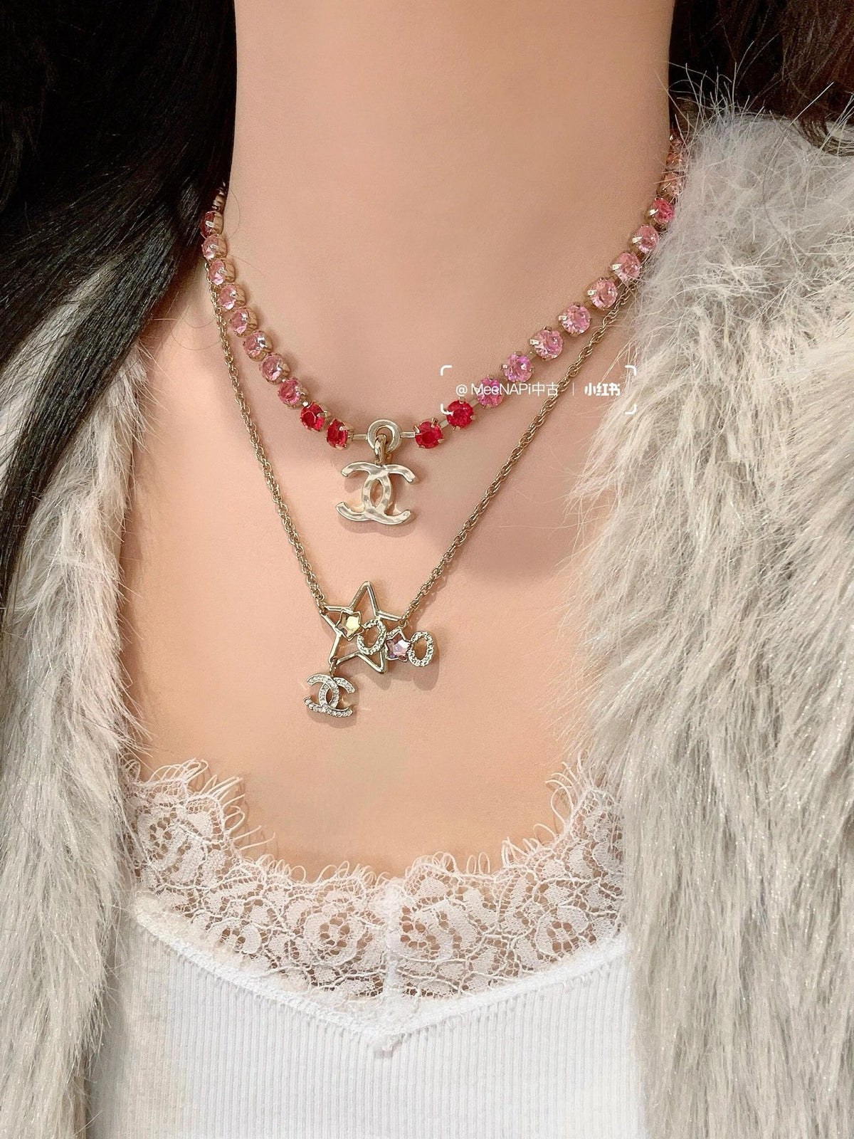 Chanel Brass Star Necklace