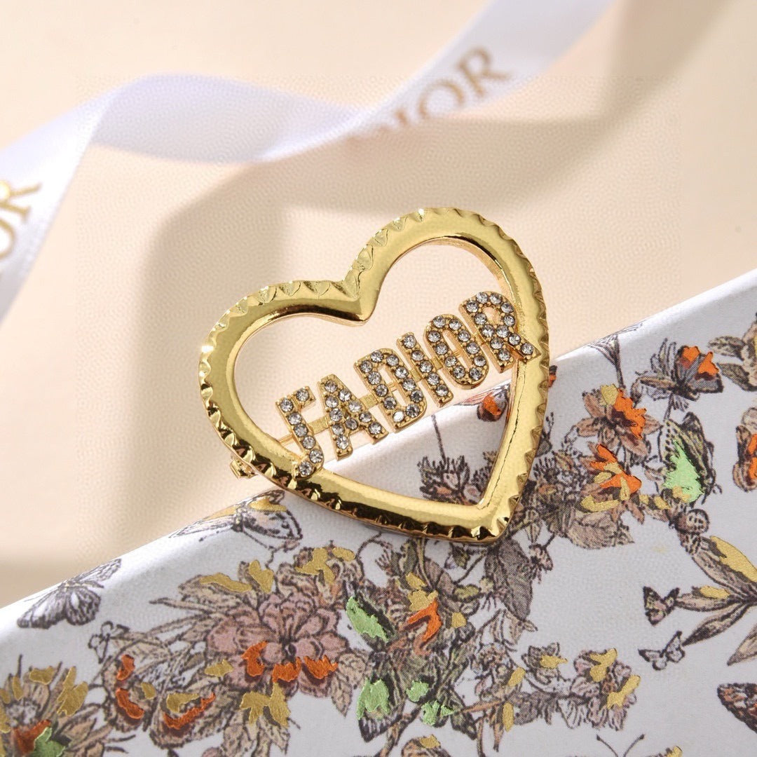 Dior Logo Brooch