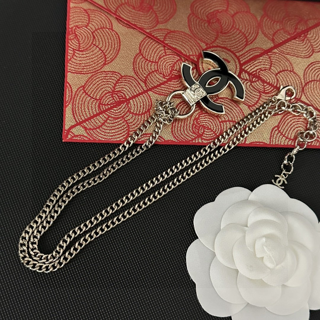 Chanel Logo Necklace